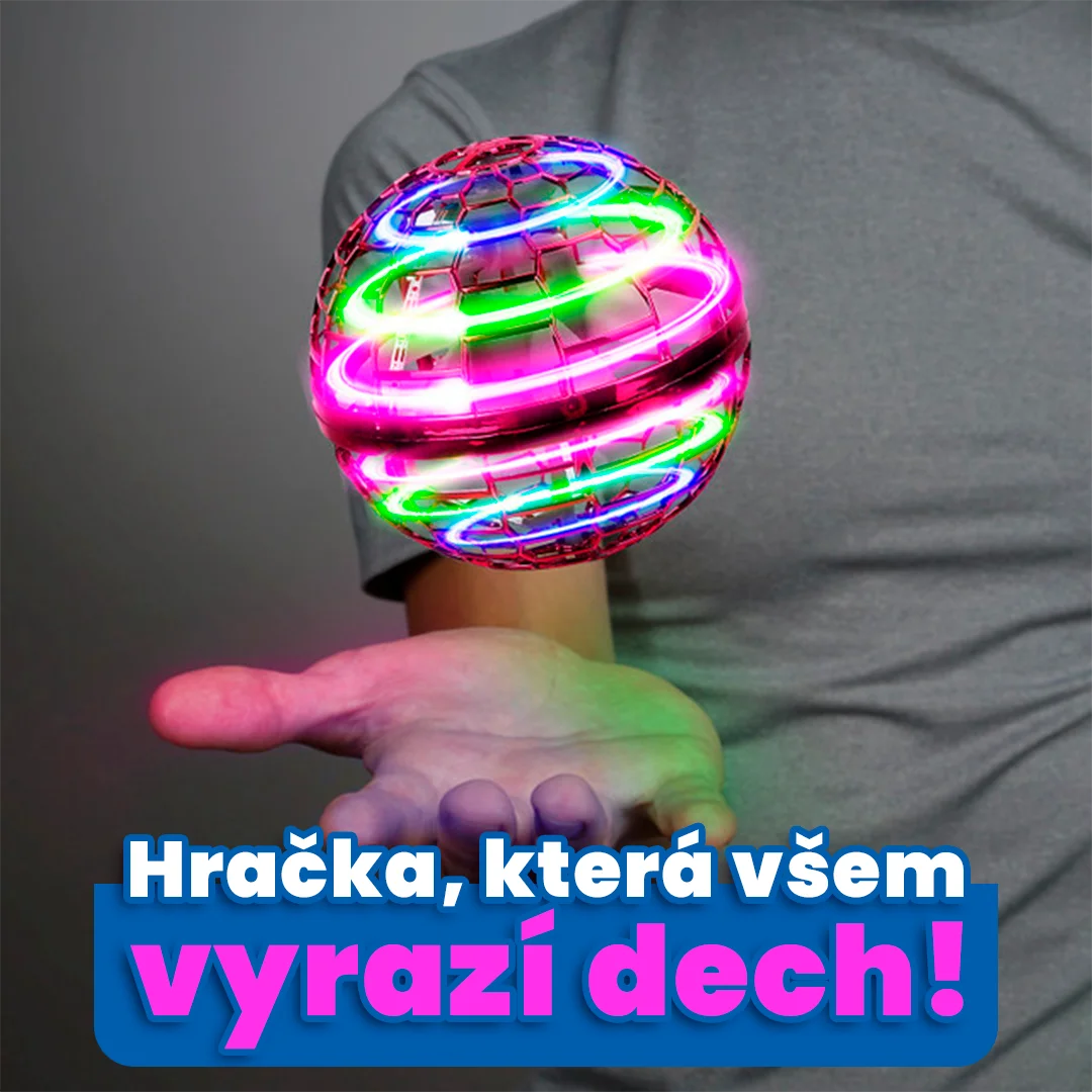 Hračka, která létá, točí se a svítí - SpinNova